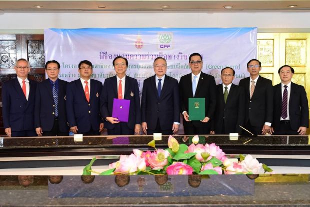 Walailak University and Charoen Pokphand Foods have signed an academic cooperation agreement for “Green Farm” project. Walailak University and Charoen Pokphand Foods have signed an academic cooperation agreement for “Green Farm” project.