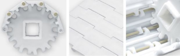 The new belt helps poultry processors clean their lines faster and easier. The new belt helps poultry processors clean their lines faster and easier.