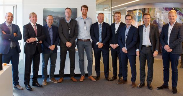 At the picture from left to right: Mesut Ozdogan, Meyn, Robbert Birkhoff, Meyn, Terje Sjåvik, Norsk Kylling, Arild Enmo, Norsk Kylling, Håvard Staverløkk, Norsk Kylling, Aize Land, Meyn, Are Denstad, Norsk Kylling, Erlend Østerås, Norsk Kylling, Mogens Kielsgaard, Cabinplant, and Claus Andersen, Cabinplant. At the picture from left to right: Mesut Ozdogan, Meyn, Robbert Birkhoff, Meyn, Terje Sjåvik, Norsk Kylling, Arild Enmo, Norsk Kylling, Håvard Staverløkk, Norsk Kylling, Aize Land, Meyn, Are Denstad, Norsk Kylling, Erlend Østerås, Norsk Kylling, Mogens Kielsgaard, Cabinplant, and Claus Andersen, Cabinplant.