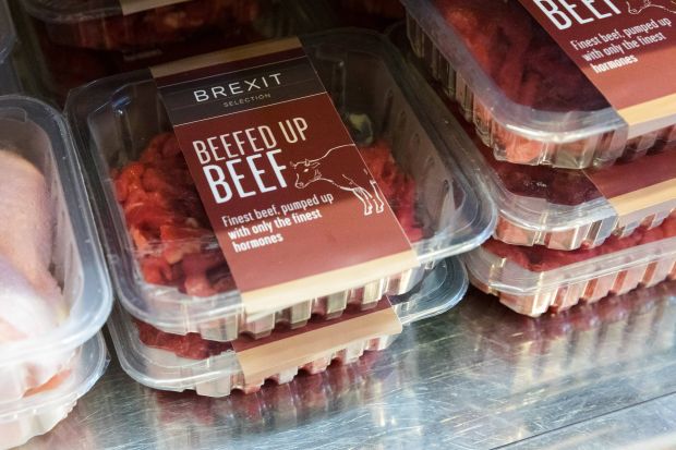The Brexit stirs up fears among British consumers, who fear the so-called hormone meat from the USA. The Brexit stirs up fears among British consumers, who fear the so-called hormone meat from the USA.
